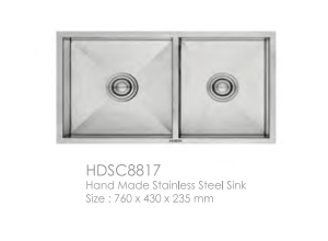 Hand Made Stainless Steel Sink - The Dhaka Sanatary