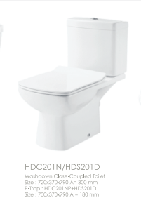 Washdown Close-Coupled Toilet - The Dhaka Sanatary